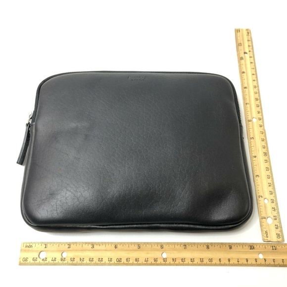 Shinola Bags New Shinola 1 Signature Leather Portfolio Black Poshmark